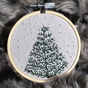 Embroidered ornament
